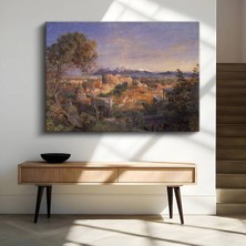 Limitless Design Edward Lear Roma Tarihi Şehir Manzarası Kanvas Tablo Sanat Tablosu Klasik Ressam Tablosu