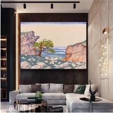 Limitless Design Nicholas Roerich Dağlar Arası Çam Ağacı Kanvas Tablo Sanat Tablosu Klasik Ressam Tablosu