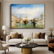 Limitless Design J.m.w. Turner Venice Dogana San Giorgio Maggiore Venedik Manzarası Kanvas Klasik Ressam Tablosu