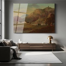 Limitless Design John Constable Dağlık Peyzaj Manzarası Cam Tablo Dijital Baskı Duvar Tablosu Dekor Tablo