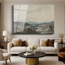Limitless Design John Constable Ingiliz Kırsal Peyzaj Manzarası Cam Tablo Dijital Baskı Duvar Tablosu Dekor Tablo