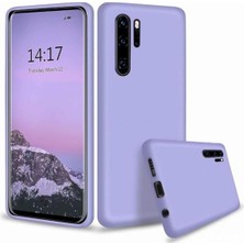 HANPORIUM Huawei P30 Pro Uyumlu Silikon Kılıf - Pastel Renk Tonu Kamera Korumalı Esnek Kapak - Lila