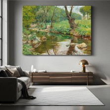 Limitless Design Emile Claus Orman Deresi Doğa Manzarası Kanvas Tablo Sanat Tablosu Klasik Ressam Tablosu