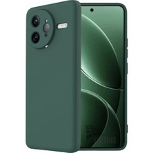 HANPORIUM Poco F7 Pro Uyumlu Silikon Kılıf - Pastel Renk Tonu Kamera Korumalı Esnek Kapak - Yeşil