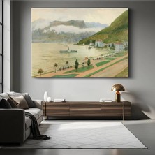 Limitless Design Rudolf Von Alt Como Gölü Italyan Manzarası Kanvas Tablo Sanat Tablosu Klasik Ressam Tablosu