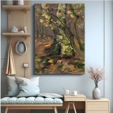 Limitless Design Berthe Morisot Sonbahar Orman Doğa Manzarası Kanvas Tablo Sanat Tablosu Klasik Ressam Tablosu