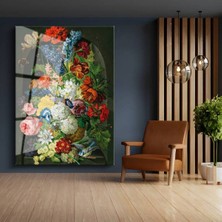 Limitless Design Jan Van Os Renkli Çiçek Hd Baskı Duvar Kompozisyonu Cam Tablo Hd Baskı Tablo
