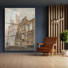 Limitless Design Richard Parkes Bonington Tarihi Çeşme Mimari Hd Baskı Duvar Cam Tablo Hd Baskı Tablo