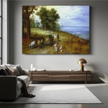 Limitless Design Jan Brueghel Kırsal Yol Yolculuk Peyzaj Resmi Kanvas Tablo Sanat Tablosu Klasik Ressam Tablosu