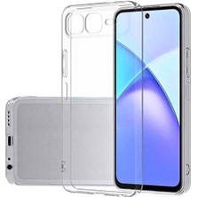 HANPORIUM Infinix Smart 10 Plus Uyumlu Silikon Kılıf - Darbe Emici Kamera Korumalı Esnek Kapak - Şeffaf