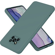 HANPORIUM Poco X3 Nfc Uyumlu Silikon Kılıf - Pastel Renk Tonu Kamera Korumalı Esnek Kapak - Yeşil