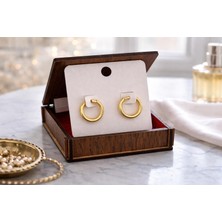 Gold Renk Küçük Halka Küpe – Minimal, Şık & Günlük Kullanıma Uygun
