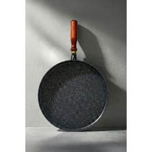 Perotti Granito Bazlama ve Gözleme Tavası - Ahşap Saplı - 36 cm