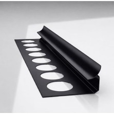 10 mm Alm. Seramik Iç Köşe Profili Siyah Mat 2.7m Boy