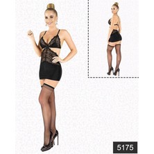 Red Womans Likralı Saten Babydoll