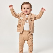 Only Bear Ayıcık Desenli Ribanalı 3’lü Bebek Takımı