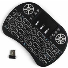 Belle Fusion Bfs Kablosuz Türkçe Q Klavye Rgb Işıklı Televizyon Ps3 Dokunmatik Mouse