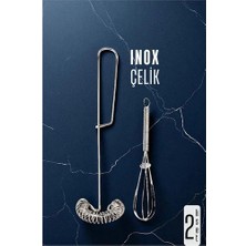 Belle Fusion Bfs  Inox Çelik Çırpıcı + Mini Çırpıcı Seti