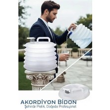Belle Fusion Bfs Akordiyon Bidon - Katlanabilir Lüks Su Taşıma Ünitesi | 10L Şeffaf Tasarım