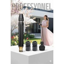 Belle Fusion Bfs Tazyik Arttıran Bahçe Yıkama Sulama Hortum Başlığı Seti  3 Musluk Adaptörlü Güçlü Jet