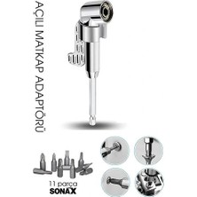 Belle Fusion Bfs 105° Açılı Matkap Adaptörü Seti – 1/4” Hex Şaftlı, 11 Parça Çok Fonksiyonlu Vidalama Uçları