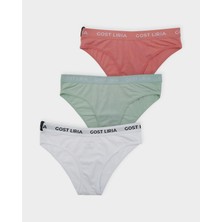 GOST LİRİA Spring Kadın Slip  3 Lü Paket - Çok Renkli