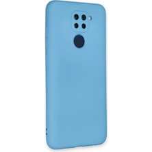 Marsilyan Xiaomi Redmi Note 9 Kılıf Nano Içi Kadife Silikon - Mavi