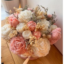 Çiçek Bahçesi Kokulu Kutuda Mum Buketi