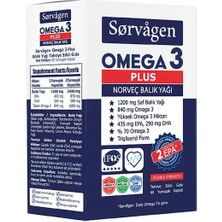 Sorvagen Omega 3 (Tekli Paket) Plus Norveç Balık Yağı 60 Kapsül - Dezenfektan Hediyeli (%72 Alkol)