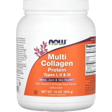 Now Foods (Özelsporcugıdaların'dan !!) Multi Collagen Protein Type I, Iı, Iıı,  (454 G) Made In Usa.