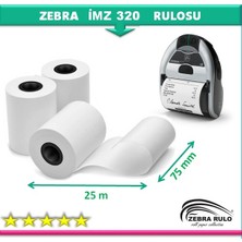Zebra Rulo 50 Adet 75X25 MZ320 Yazıcı Rulosu 75*25