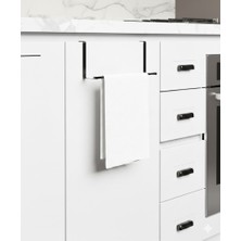 UG Home Siyah Dolap Içi Havlu Askısı Bez Askısı Mutfak Düzenleyici