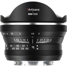 7ARTISANS 6mm F2.0 Fuji (Fx Mount) Mf Aps-C Lens
