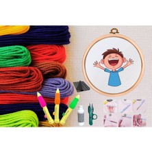 Popüler Sepet Punch Seti Nakış Seti Kasnaklı Kendin Yap Seti Seri 134