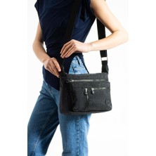 Baginn Kadın Postacı Çanta Hafif Klinkır Kumaş Çok Cepli Çapraz Askılı Omuz Çantası 25*20 cm Günlük Çanta