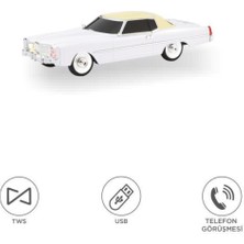 Başkenttekno Bluetooth Hoparlör Cadillac 1969 Görünümlü Retro  Klasik Araba Tasarımlı 10W Fm USB Tws Speaker D83