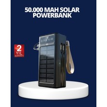 Eco Lounge Güneş Panelli Powerbank LED Işıklı Taşınabilir Şarj Cihazı