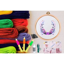 Popüler Sepet Punch Seti Nakış Seti Kasnaklı Kendin Yap Seti Seri 42