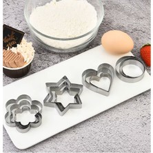 EkoAlışverişDünyam 12 Adet Paslanmaz Çelik Kurabiye Kalıbı Seti