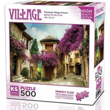 NessiWorld 20062FLOWERED Village Houses 500 Parça Puzzle
