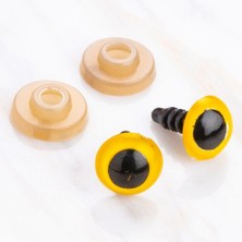 Popüler Sepet Loren 10 mm Sarı 5 Çift Amigurumi Göz