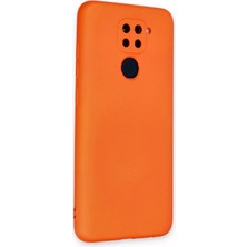 Marsilyan Xiaomi Redmi Note 9 Kılıf Nano Içi Kadife Silikon - Turuncu