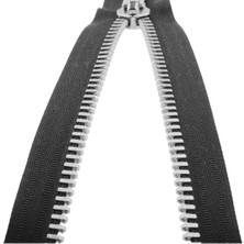 Popüler Sepet Demir Dişli Çanta Fermuarı En 3 cm Gri