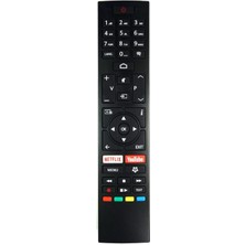Vestel LT-50VAQ7235 Televizyon Için Uyumlu Netflix Youtube Tuşlu Tv LED LCD Uzaktan Kumanda