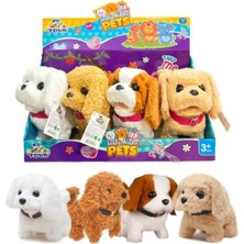Luminoo Pelüş Sevimli Özel Tasarım Yavru Köpek 4 Farklı Model Sesli ve Pilli 4 Lü Set