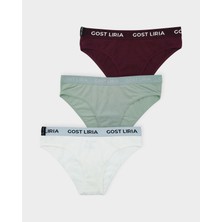 GOST LİRİA Twinkle Kadın Slip  3 Lü Paket - Çok Renkli