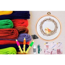 Popüler Sepet Punch Seti Nakış Seti Kasnaklı Kendin Yap Seti Seri 20