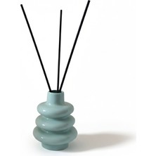 Sum Studio Oler Dekoratif Oda Kokusu Şişesi / Mini Vazo - El Yapımı Limoges Porselen - Su Yeşili