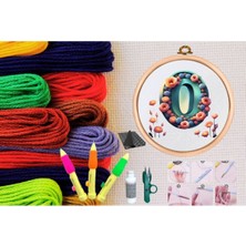 Popüler Sepet Punch Seti Nakış Seti Kasnaklı Kendin Yap Seti Seri 82