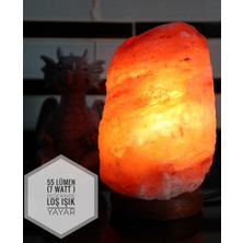 Normadia Doğal Kaya Tuzu Kristal Gece Lambası, Sıcak ve Huzur Veren Işık
